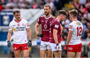 18 June 2023; Darragh Canavan, left, and Ruairi Canavan of Tyrone during the GAA Football All-Ireland Senior Championship Round 3 match between Tyrone and Westmeath at Kingspan Breffni in Cavan. Photo by Ramsey Cardy/Sportsfile