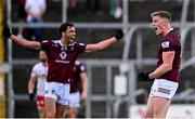 18 June 2023; Ray Connellan of Westmeath celebrates after kicking an equalising injury time point during the GAA Football All-Ireland Senior Championship Round 3 match between Tyrone and Westmeath at Kingspan Breffni in Cavan. Photo by Ramsey Cardy/Sportsfile