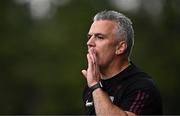 18 June 2023; Galway manager Padraic Joyce during the GAA Football All-Ireland Senior Championship Round 3 match between Galway and Armagh at Avant Money Páirc Seán Mac Diarmada in Carrick-on-Shannon, Leitrim. Photo by Harry Murphy/Sportsfile