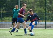 18 June 2023; Action from East Meath United against Knocknacarra FC, Galway, during the Football For All National Blitz on the Sport Ireland Campus in Dublin. Photo by Seb Daly/Sportsfile