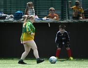 18 June 2023; Action from Cahir Park FC, Tipperary, against Mucklagh Soccer Club, Offaly, during the Football For All National Blitz on the Sport Ireland Campus in Dublin. Photo by Seb Daly/Sportsfile