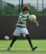 18 June 2023; Cathal Broaders of Knocklyon United during the Football For All National Blitz on the Sport Ireland Campus in Dublin. Photo by Seb Daly/Sportsfile