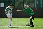 18 June 2023; Action from Swords Celtic against Knocklyon United during the Football For All National Blitz on the Sport Ireland Campus in Dublin. Photo by Seb Daly/Sportsfile