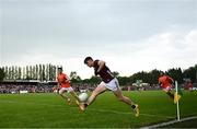 18 June 2023; Cathal Sweeney of Galway during the GAA Football All-Ireland Senior Championship Round 3 match between Galway and Armagh at Avant Money Páirc Seán Mac Diarmada in Carrick-on-Shannon, Leitrim. Photo by Harry Murphy/Sportsfile
