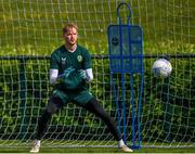 18 June 2023; Goalkeeper Caoimhin Kelleher during a Republic of Ireland training session at the FAI National Training Centre in Abbotstown, Dublin. Photo by Stephen McCarthy/Sportsfile