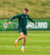 18 June 2023; Evan Ferguson during a Republic of Ireland training session at the FAI National Training Centre in Abbotstown, Dublin. Photo by Stephen McCarthy/Sportsfile