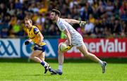 18 June 2023; Kevin Flynn of Kildare during the GAA Football All-Ireland Senior Championship Round 3 match between Roscommon and Kildare at Glenisk O'Connor Park in Tullamore, Offaly. Photo by Daire Brennan/Sportsfile