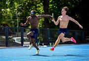 19 June 2023; Nelvin Appiah, left, and Oliver Swinney of Ireland during a practice session at Henryk Jordana Park ahead of the European Games 2023 in Krakow, Poland. Photo by David Fitzgerald/Sportsfile