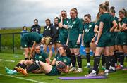 19 June 2023; Áine O'Gorman during a Republic of Ireland women training session at the FAI National Training Centre in Abbotstown, Dublin. Photo by Harry Murphy/Sportsfile