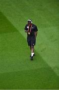 19 June 2023; Michael Obafemi of Republic of Ireland walks the pitch before the UEFA EURO 2024 Championship qualifying group B match between Republic of Ireland and Gibraltar at the Aviva Stadium in Dublin. Photo by Piaras Ó Mídheach/Sportsfile