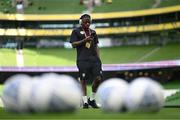 19 June 2023; Michael Obafemi of Republic of Ireland before the UEFA EURO 2024 Championship qualifying group B match between Republic of Ireland and Gibraltar at the Aviva Stadium in Dublin. Photo by Stephen McCarthy/Sportsfile