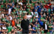 19 June 2023; Northern Ireland manager Michael O'Neill during the UEFA EURO 2024 Championship Qualifier match between Northern Ireland and Kazakhstan at National Stadium at Windsor Park in Belfast. Photo by Ramsey Cardy/Sportsfile