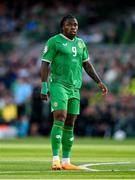 19 June 2023; Michael Obafemi of Republic of Ireland during the UEFA EURO 2024 Championship qualifying group B match between Republic of Ireland and Gibraltar at the Aviva Stadium in Dublin. Photo by Seb Daly/Sportsfile