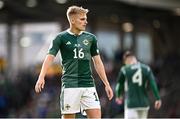 19 June 2023; Alistair McCann of Northern Ireland during the UEFA EURO 2024 Championship Qualifier match between Northern Ireland and Kazakhstan at National Stadium at Windsor Park in Belfast. Photo by Ramsey Cardy/Sportsfile