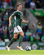19 June 2023; Jonny Evans of Northern Ireland during the UEFA EURO 2024 Championship Qualifier match between Northern Ireland and Kazakhstan at National Stadium at Windsor Park in Belfast. Photo by Ramsey Cardy/Sportsfile
