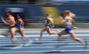 20 June 2023; Lauren Roy of Ireland, centre, in action in the women's 100m at the Silesian Stadium during the European Games 2023 in Chorzow, Poland. Photo by David Fitzgerald/Sportsfile