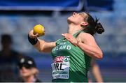 20 June 2023; Michaela Walsh of Ireland in action in the shot putt at the Silesian Stadium during the European Games 2023 in Chorzow, Poland. Photo by David Fitzgerald/Sportsfile