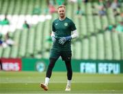 19 June 2023; Republic of Ireland goalkeeper Caoimhin Kelleher before the UEFA EURO 2024 Championship qualifying group B match between Republic of Ireland and Gibraltar at the Aviva Stadium in Dublin. Photo by Michael P Ryan/Sportsfile