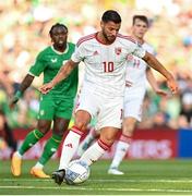 19 June 2023; Bernardo Lopes of Gibraltar during the UEFA EURO 2024 Championship qualifying group B match between Republic of Ireland and Gibraltar at the Aviva Stadium in Dublin. Photo by Stephen McCarthy/Sportsfile
