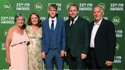 20 June 2023; Catherine, Sandy, Michael, Andrew and John Noonan on their arrival to the FAI 33rd International Awards at Mansion House in Dublin. Photo by Stephen McCarthy/Sportsfile