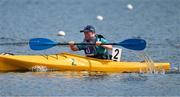 21 June 2023; Team Ireland's Cian Kelleher, a member of Mallow United Special Olympics Club, from Mallow, Cork, during the Kayaking on day five of the World Special Olympic Games 2023 at the Grünau regatta course in Berlin, Germany.  Photo by Ray McManus/Sportsfile