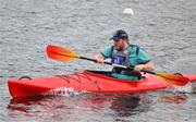 21 June 2023; Team Ireland's Philip Eoghan Comerford, a member of Breffni Blues Special Club from Ballinagh, Cavan, during the Kayaking on day five of the World Special Olympic Games 2023 at the Grünau regatta course in Berlin, Germany.  Photo by Ray McManus/Sportsfile