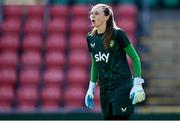 21 June 2023; Goalkeeper Megan Walsh during a Republic of Ireland women training session at Tallaght Stadium in Dublin. Photo by Stephen McCarthy/Sportsfile