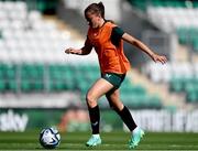 21 June 2023; Abbie Larkin during a Republic of Ireland women training session at Tallaght Stadium in Dublin. Photo by Stephen McCarthy/Sportsfile