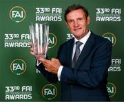 20 June 2023; Hall of Fame award winner Kevin Moran during the FAI 33rd International Awards media event at Mansion House in Dublin. Photo by Stephen McCarthy/Sportsfile