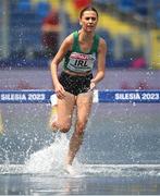22 June 2023; Ava O'Connor of Ireland in action in the womens 3000m steeplechase at the Silesian Stadium during the European Games 2023 in Chorzow, Poland. Photo by David Fitzgerald/Sportsfile