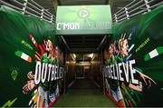 22 June 2023; A general view of the tunnel ahead at Tallaght Stadium before the women's international friendly match between Republic of Ireland and Zambia at Tallaght Stadium in Dublin. Photo by Stephen McCarthy/Sportsfile