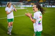 22 June 2023; Ciara Grant of Republic of Ireland after her side's victory in the women's international friendly match between Republic of Ireland and Zambia at Tallaght Stadium in Dublin. Photo by Stephen McCarthy/Sportsfile
