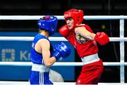 23 June 2023; Kellie Harrington of Ireland, right, in action against Miroslava Jedinakova of Slovakia in their lightweight 60kg bout at the Nowy Targ Arena during the European Games 2023 in Poland. Photo by Tyler Miller/Sportsfile