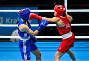 23 June 2023; Kellie Harrington of Ireland, right, in action against Miroslava Jedinakova of Slovakia in their lightweight 60kg bout at the Nowy Targ Arena during the European Games 2023 in Poland. Photo by Tyler Miller/Sportsfile