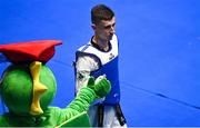 23 June 2023; Jack Woolley of Ireland before his Taekwando Men's 58kg semi final match against Matias Lomartire of Italy at the Krynica-Zdrój Arena during the European Games 2023 in Poland. Photo by David Fitzgerald/Sportsfile