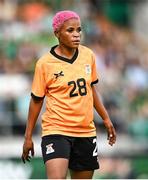 22 June 2023; Susan Banda of Zambia during the women's international friendly match between Republic of Ireland and Zambia at Tallaght Stadium in Dublin. Photo by Stephen McCarthy/Sportsfile