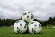 23 June 2023; A general view of of footballs before the SSE Airtricity Men's Premier Division match between UCD and Sligo Rovers at UCD Bowl in Dublin. Photo by Stephen Marken/Sportsfile