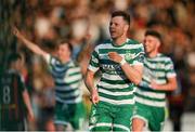 23 June 2023; Markus Poom of Shamrock Rovers celebrates after scoring his side's second goal during the SSE Airtricity Men's Premier Division match between Bohemians and Shamrock Rovers at Dalymount Park in Dublin. Photo by Seb Daly/Sportsfile