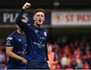 23 June 2023; Ben McCormack of St Patrick's Athletic after their side's victory in the SSE Airtricity Men's Premier Division match between St Patrick's Athletic and Shelbourne at Richmond Park in Dublin. Photo by Harry Murphy/Sportsfile