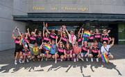 24 June 2023; Members of Na Gaeil Aeracha GAA Club during a Gaelic Games Pride Breakfast at Croke Park, celebrating inclusive Gaelic Games, hosted by the GPA, LGFA, Camogie & GAA. Over 100 inter-county and club players gathered together at Croke Park ahead of the Dublin Pride Parade. Photo by Stephen McCarthy/Sportsfile