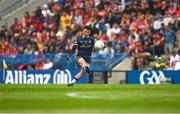 24 June 2023; Conor Carroll of Roscommon scores a point from a free during the GAA Football All-Ireland Senior Championship Preliminary Quarter Final match between Cork and Roscommon at Páirc Uí Chaoimh in Cork. Photo by Tom Beary/Sportsfile