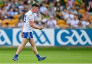 24 June 2023; Tomás Quinn of Monaghan celebrates during the Electric Ireland GAA All-Ireland Football Minor Championship Semi-Final match between Kerry and Monaghan at Glenisk O'Connor Park in Tullamore, Offaly. Photo by Seb Daly/Sportsfile