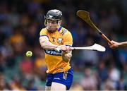 24 June 2023; Tony Kelly of Clare shoots to score his side's first goal during the GAA Hurling All-Ireland Senior Championship Quarter Final match between Clare and Dublin at TUS Gaelic Grounds in Limerick. Photo by Piaras Ó Mídheach/Sportsfile
