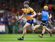 24 June 2023; Tony Kelly of Clare on his way to scoring his side's first goal during the GAA Hurling All-Ireland Senior Championship Quarter Final match between Clare and Dublin at TUS Gaelic Grounds in Limerick. Photo by Piaras Ó Mídheach/Sportsfile