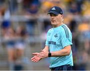 24 June 2023; Dublin manager Micheál Donoghue before the GAA Hurling All-Ireland Senior Championship Quarter Final match between Clare and Dublin at TUS Gaelic Grounds in Limerick. Photo by Piaras Ó Mídheach/Sportsfile