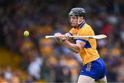 24 June 2023; Tony Kelly of Clare shoots to score his side's third goal during the GAA Hurling All-Ireland Senior Championship Quarter Final match between Clare and Dublin at TUS Gaelic Grounds in Limerick. Photo by Piaras Ó Mídheach/Sportsfile