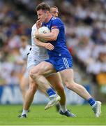 24 June 2023; Karl O’Connell of Monaghan in action against Neil Flynn of Kildare during the GAA Football All-Ireland Senior Championship Preliminary Quarter Final match between Kildare and Monaghan at Glenisk O'Connor Park in Tullamore, Offaly. Photo by Seb Daly/Sportsfile