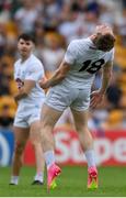 24 June 2023; Daniel Flynn of Kildare reacts after failing to convert a chance on goal during the GAA Football All-Ireland Senior Championship Preliminary Quarter Final match between Kildare and Monaghan at Glenisk O'Connor Park in Tullamore, Offaly. Photo by Seb Daly/Sportsfile