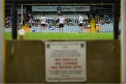 24 June 2023; Hugh McFadden of Donegal, centre, and teammates walk the pitch before the GAA Football All-Ireland Senior Championship Preliminary Quarter Final match between Donegal and Tyrone at MacCumhaill Park in Ballybofey, Donegal. Photo by Brendan Moran/Sportsfile