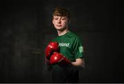 26 April 2023; Luke McCann during the Team Ireland Krakow 2023 Kickboxing Team announcement at Sport Ireland Institute in Dublin. Photo by David Fitzgerald/Sportsfile